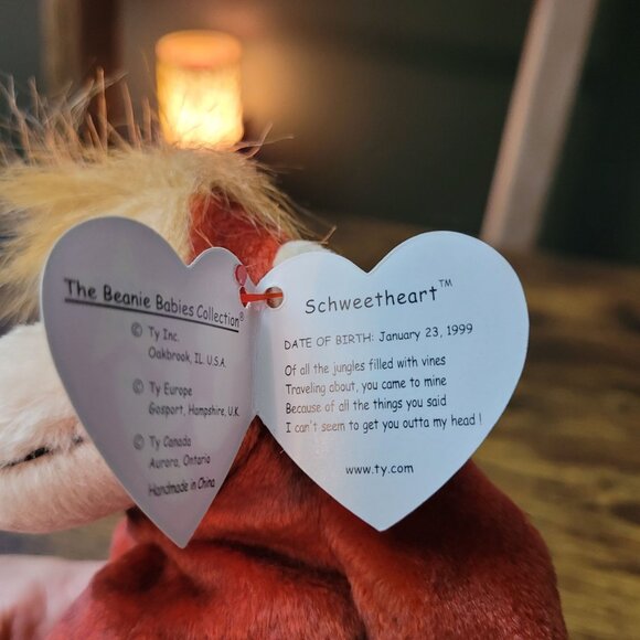 Ty Beanie Babies Schweetheart Congo Cheeks Primates Vintage NWT - Picture 5 of 10